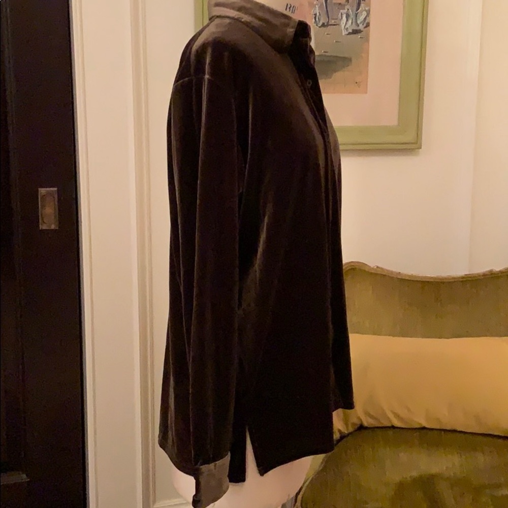 Velvet button down - Picture 2 of 5
